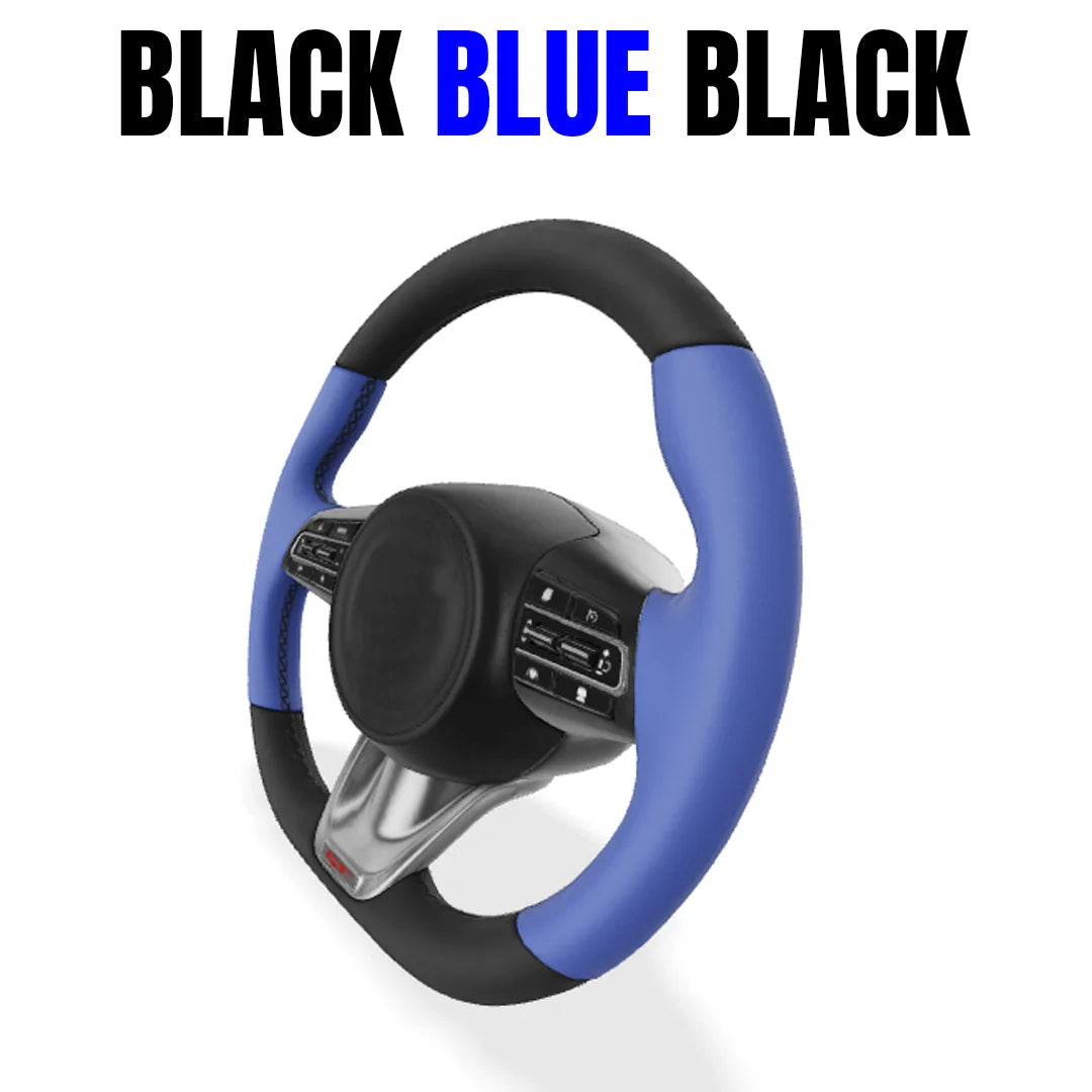 Premium Leather  Customization Steering Wheel Cover – DIY Sew Edition