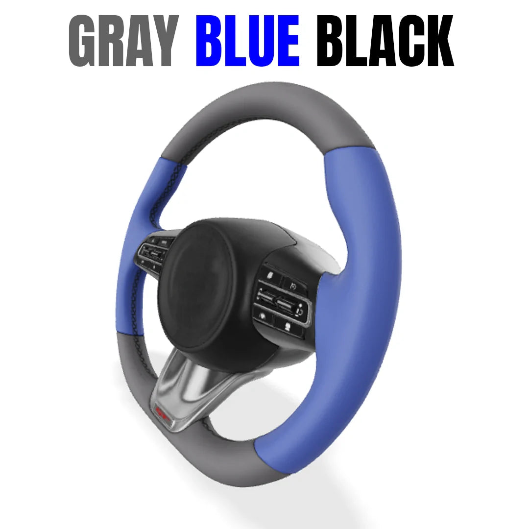 Premium Leather  Customization Steering Wheel Cover – DIY Sew Edition