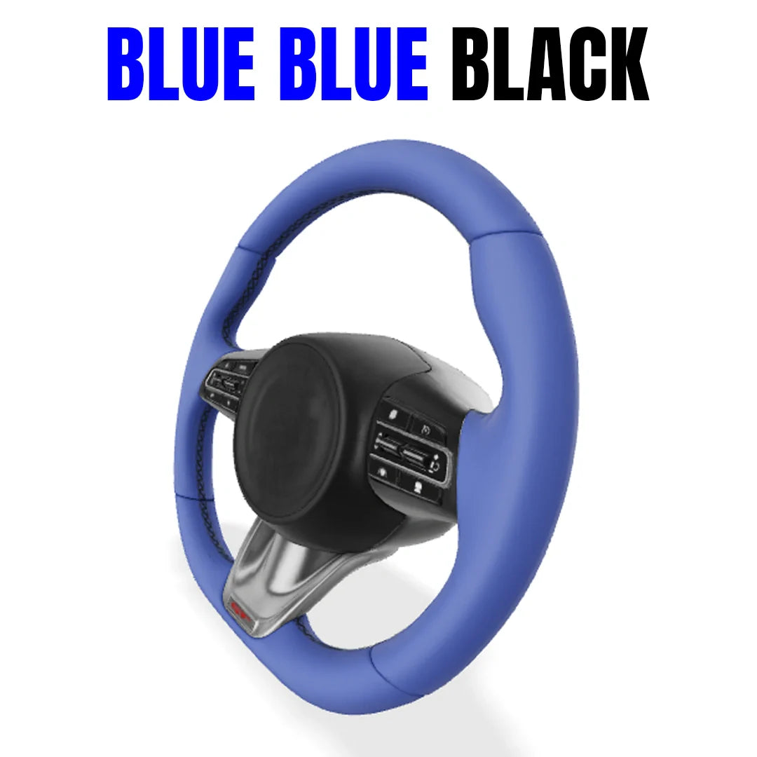 Premium Leather  Customization Steering Wheel Cover – DIY Sew Edition