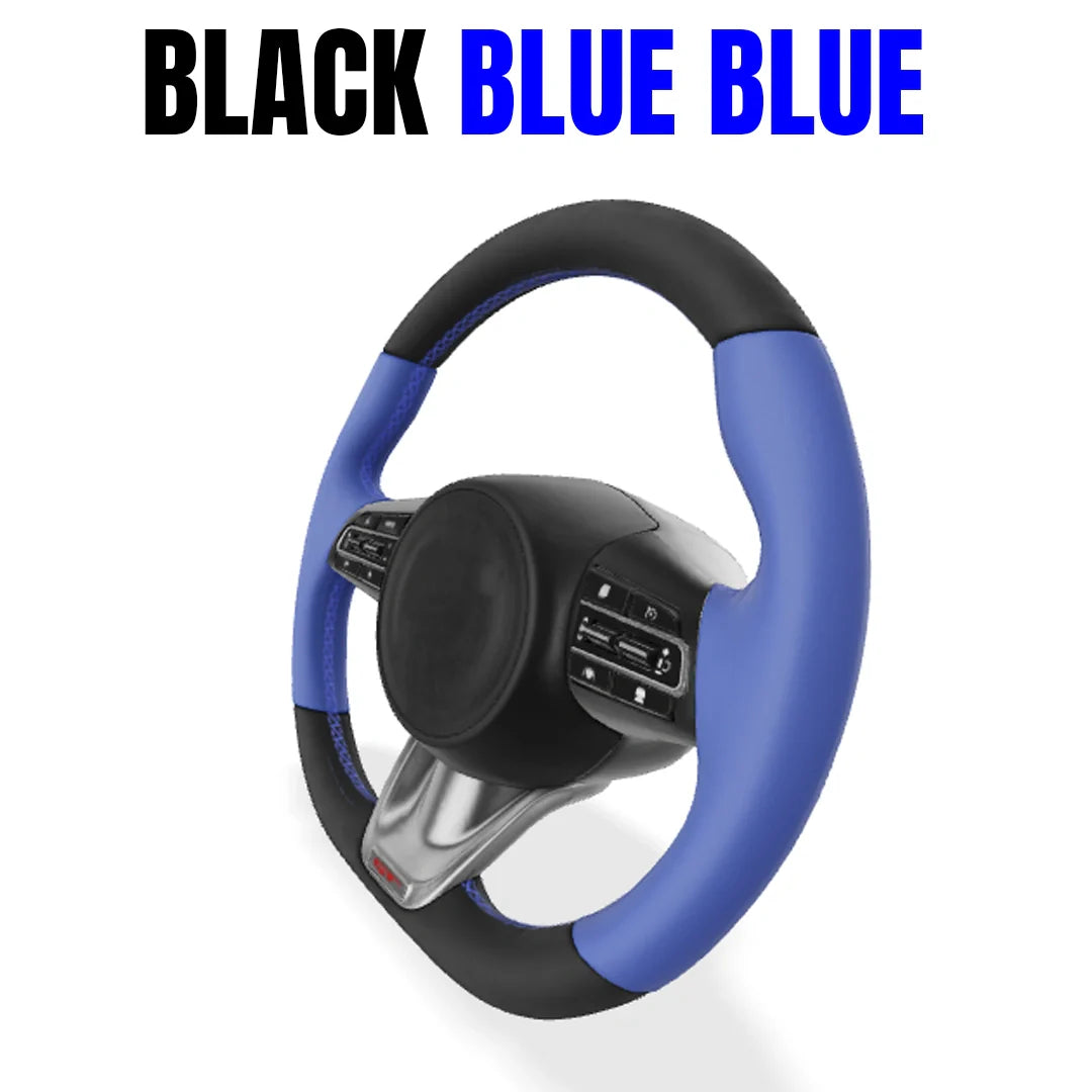 Premium Leather  Customization Steering Wheel Cover – DIY Sew Edition