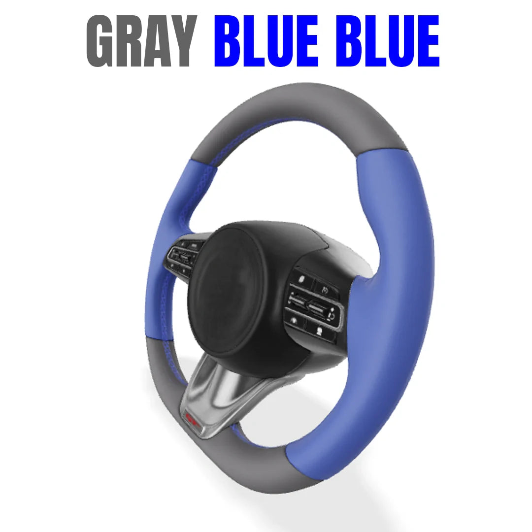 Premium Leather  Customization Steering Wheel Cover – DIY Sew Edition