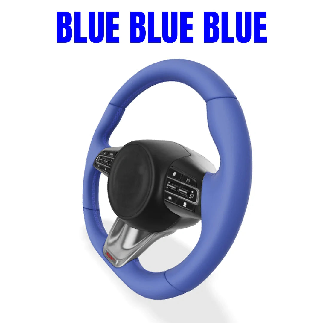 Premium Leather  Customization Steering Wheel Cover – DIY Sew Edition