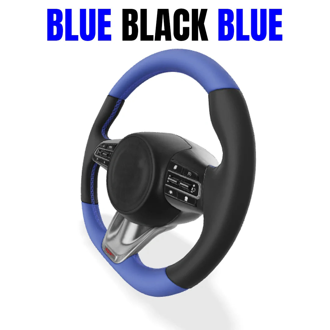 Premium Leather  Customization Steering Wheel Cover – DIY Sew Edition