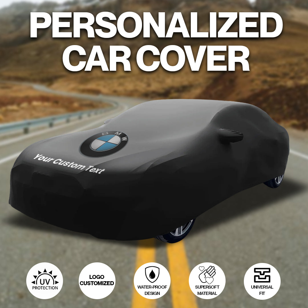 Personalized 360 Car Cover, Full Protection, Logo and Text Customization