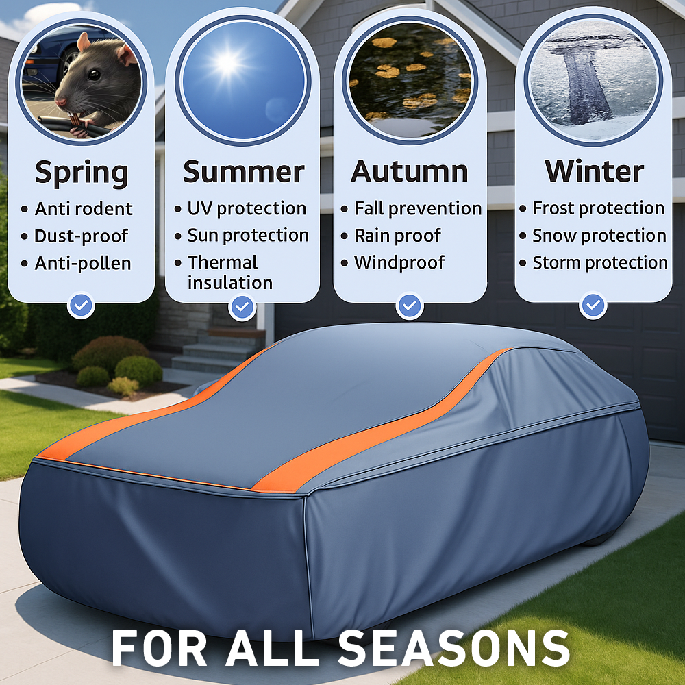 Full Enclosed Car Cover | Waterproof 420D, All-Weather Cover