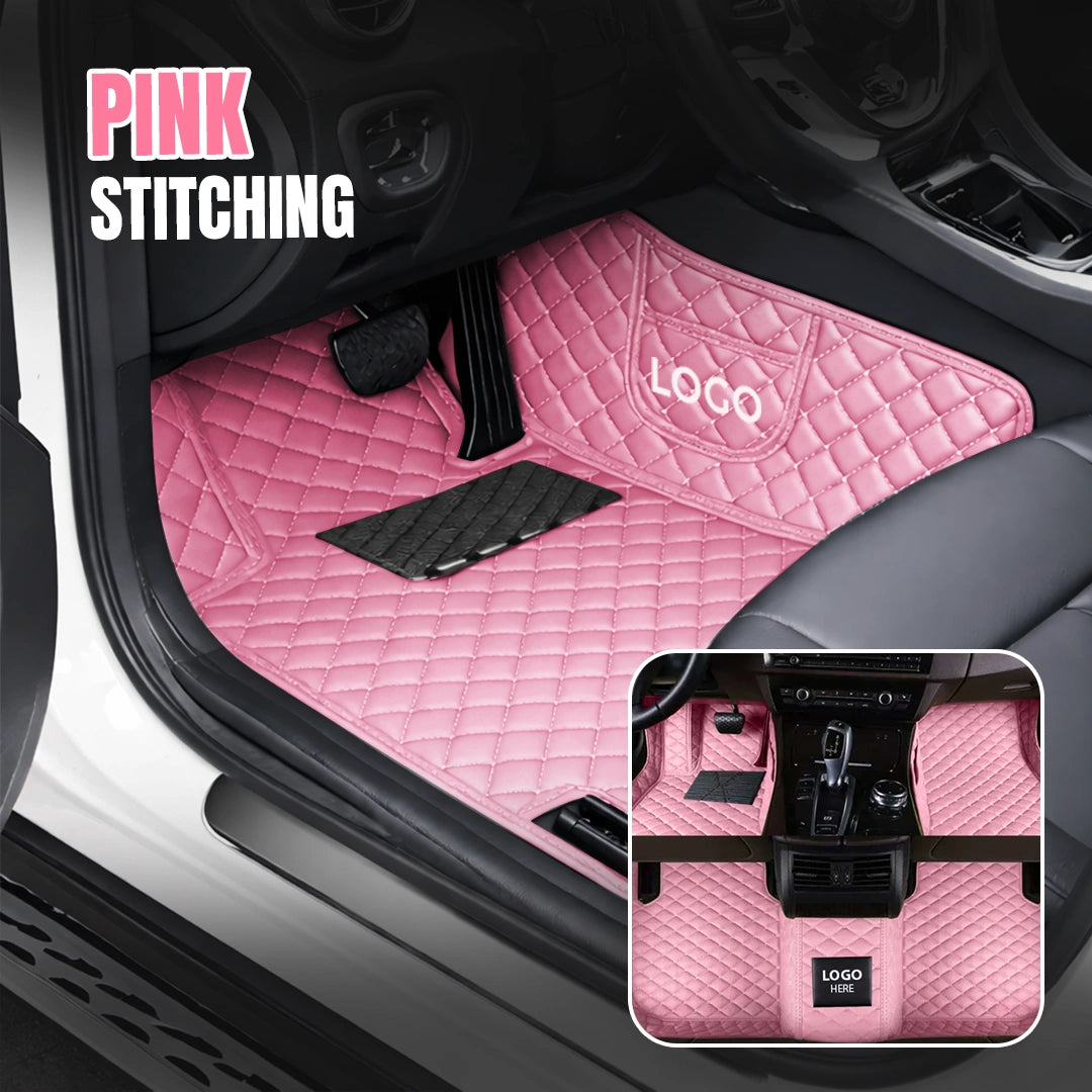 Elvie 2026 Premium 5-Layer Leather Custom Floor Mats for Cars