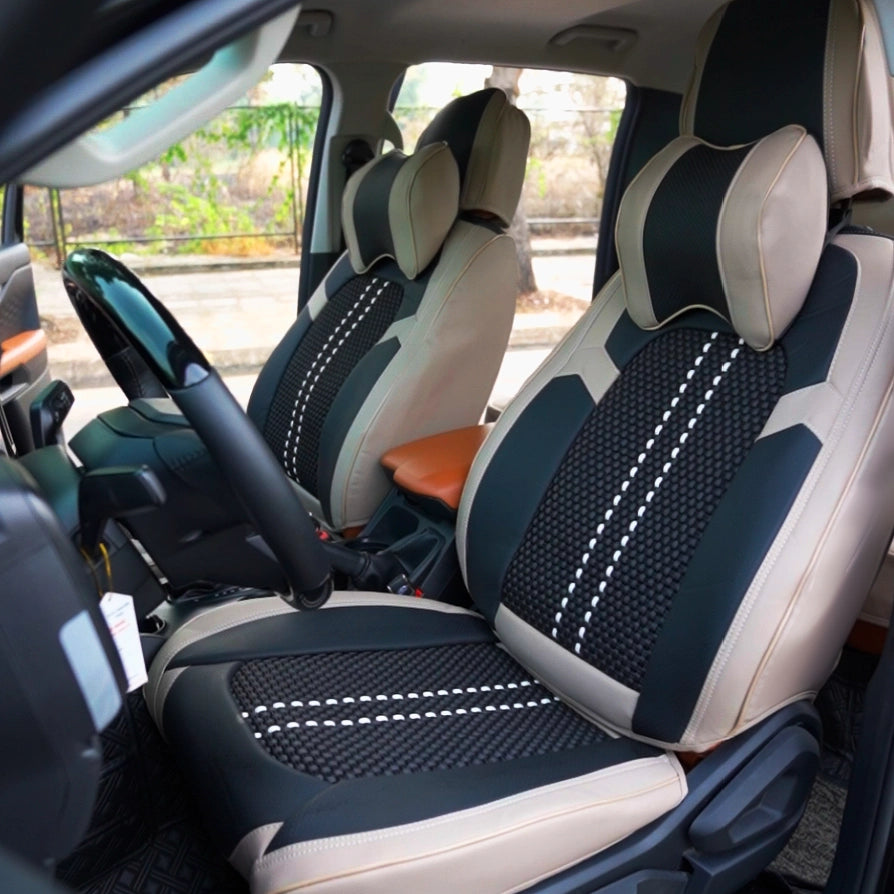 US Nox 2025 Full Set Universal Breathable Waterproof Vehicle Leather Cover for Cars, SUV