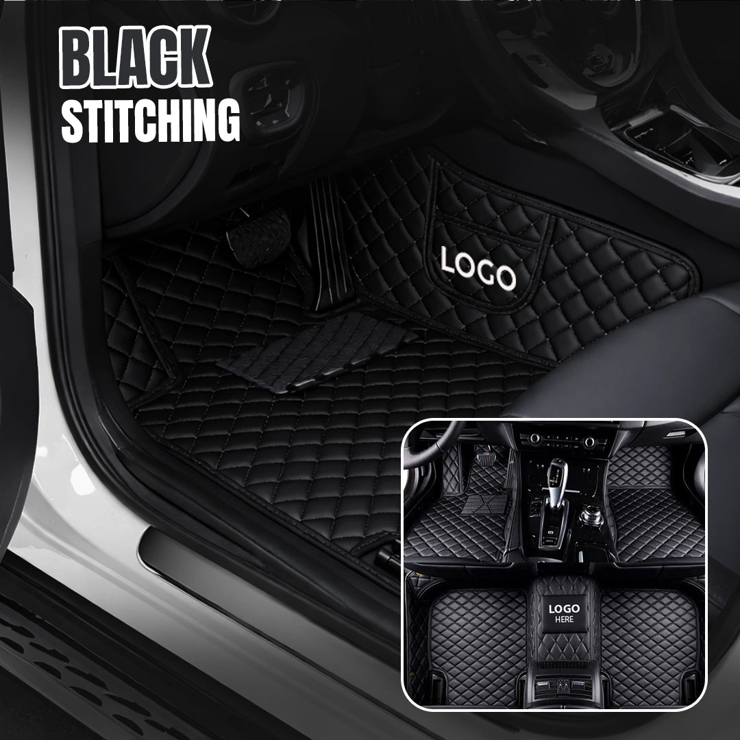 Elvie 2026 Premium 5-Layer Leather Custom Floor Mats for Cars