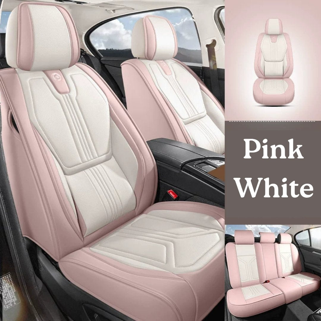 All-Season Breathable Nappa Leather Car Seat Covers