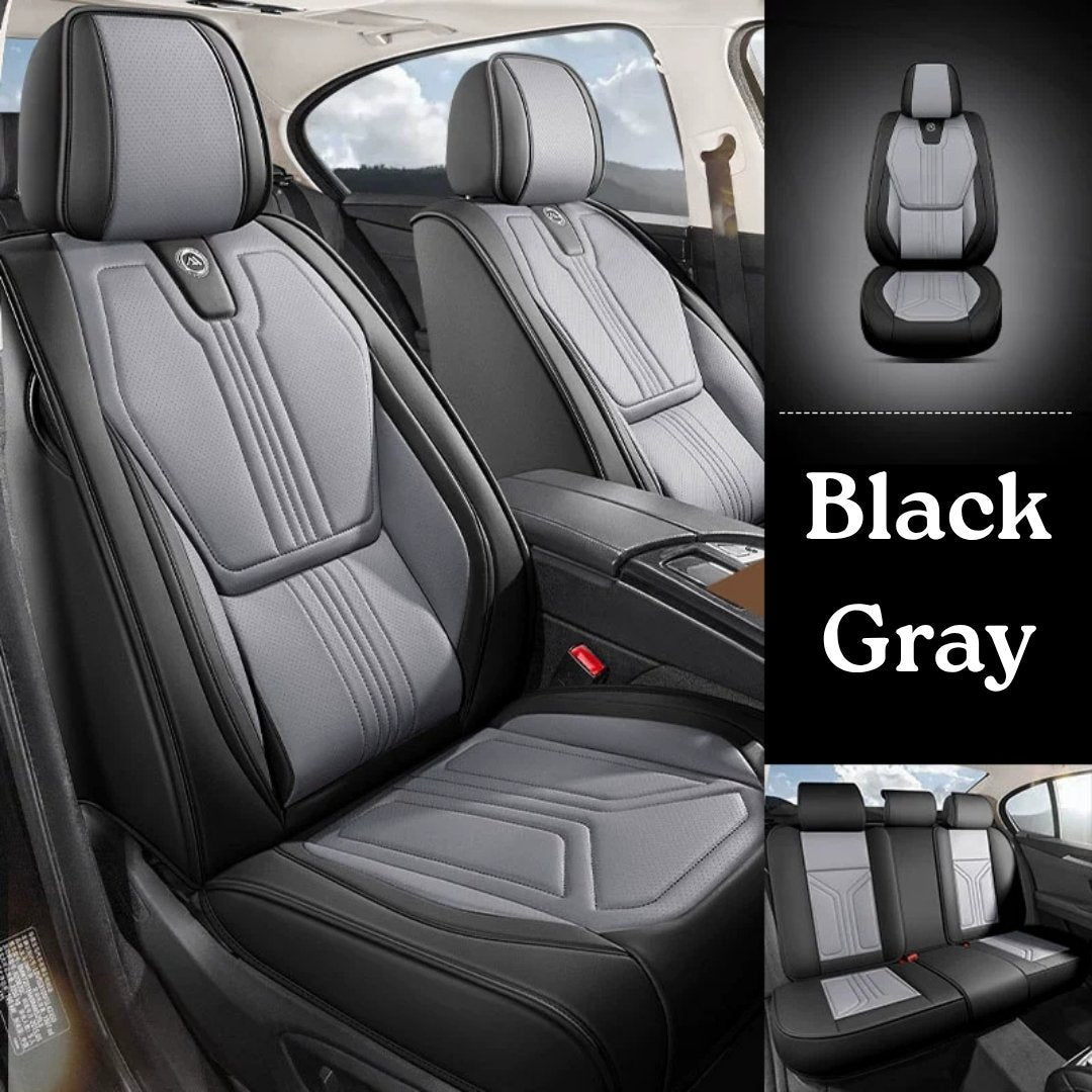 All-Season Breathable Nappa Leather Car Seat Covers