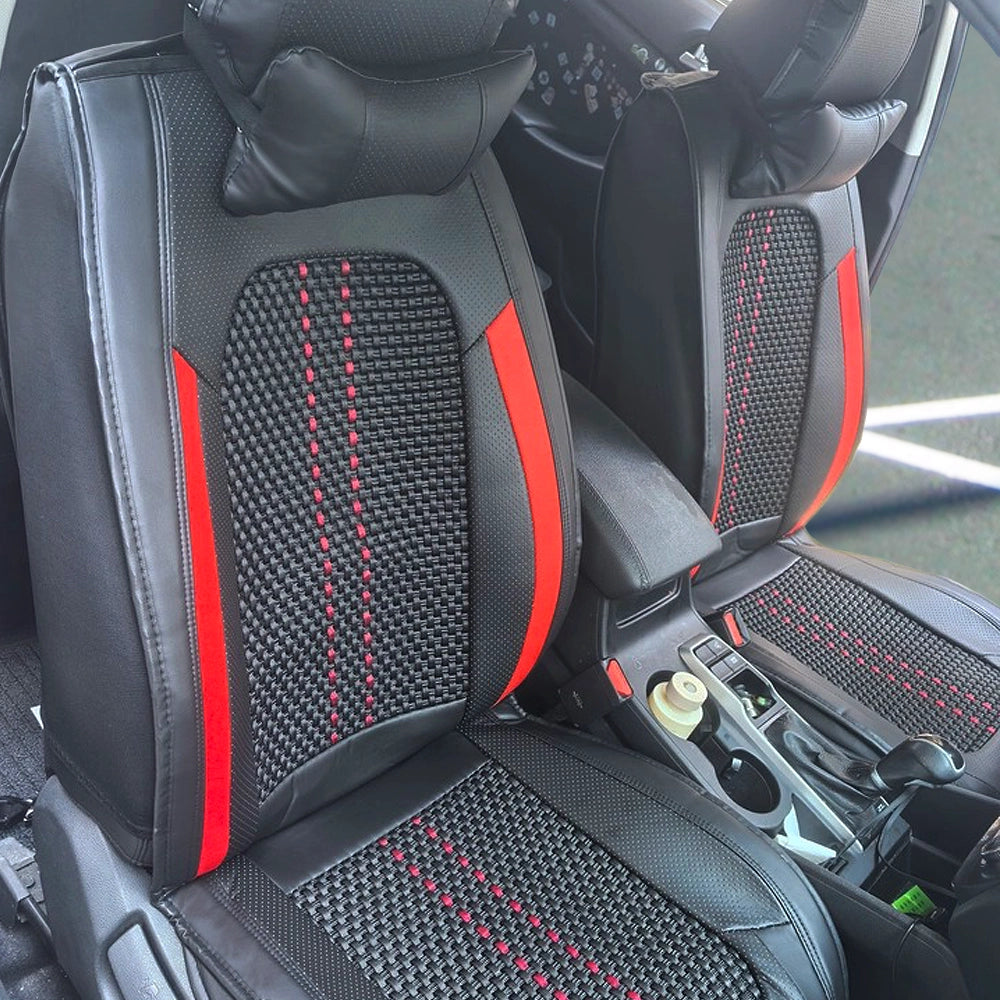 US Nox 2025 Full Set Universal Breathable Waterproof Vehicle Leather Cover for Cars, SUV