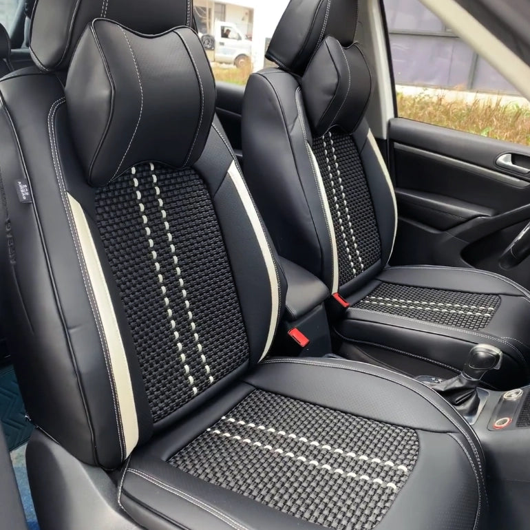 US Nox 2025 Full Set Universal Breathable Waterproof Vehicle Leather Cover for Cars, SUV