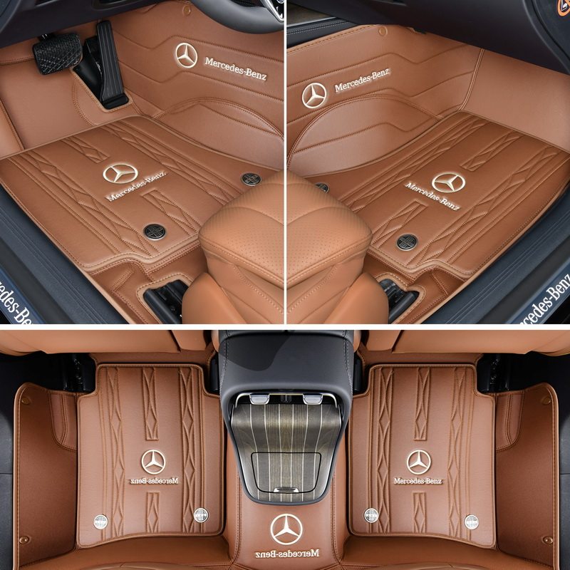Tapetes de couro personalizados para carro | Tapetes de carro totalmente envolventes