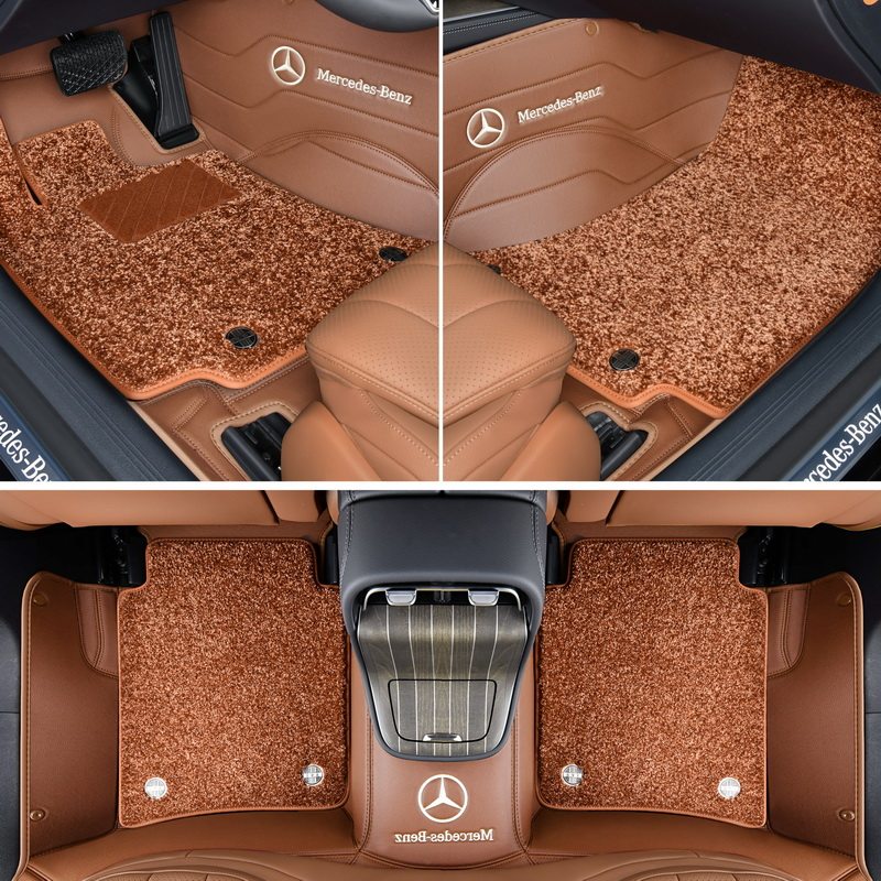 Tapetes de couro personalizados para carro | Tapetes de carro totalmente envolventes