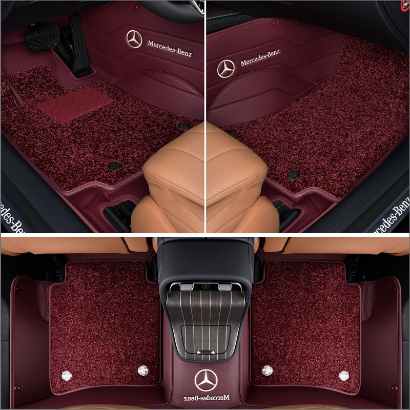Tapetes de couro personalizados para carro | Tapetes de carro totalmente envolventes