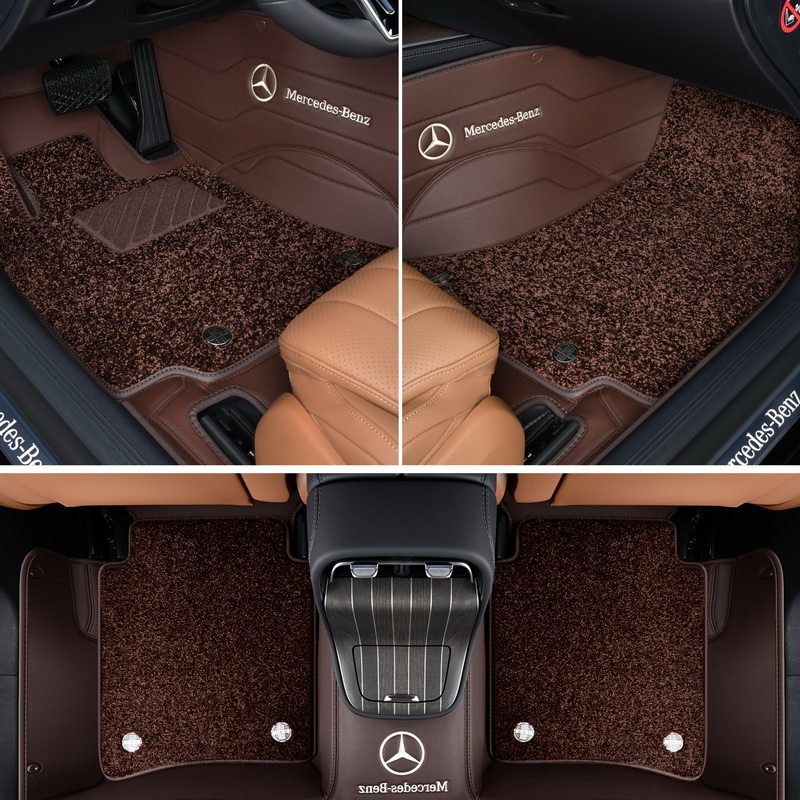 Tapetes de couro personalizados para carro | Tapetes de carro totalmente envolventes