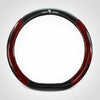Crystal Peach Carbon Fiber High-Grade Anti-Slip Car Steering Wheel Cover