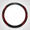 Crystal Peach Carbon Fiber High-Grade Anti-Slip Car Steering Wheel Cover