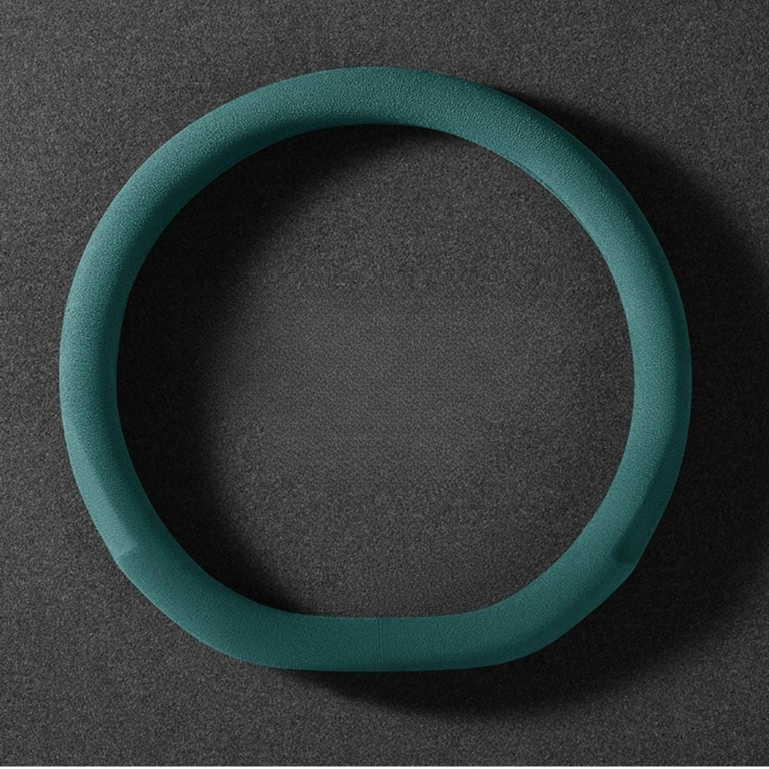 Dedicated Suede Steering Wheel Cover | Anti-Slip & Sweat-Absorbing