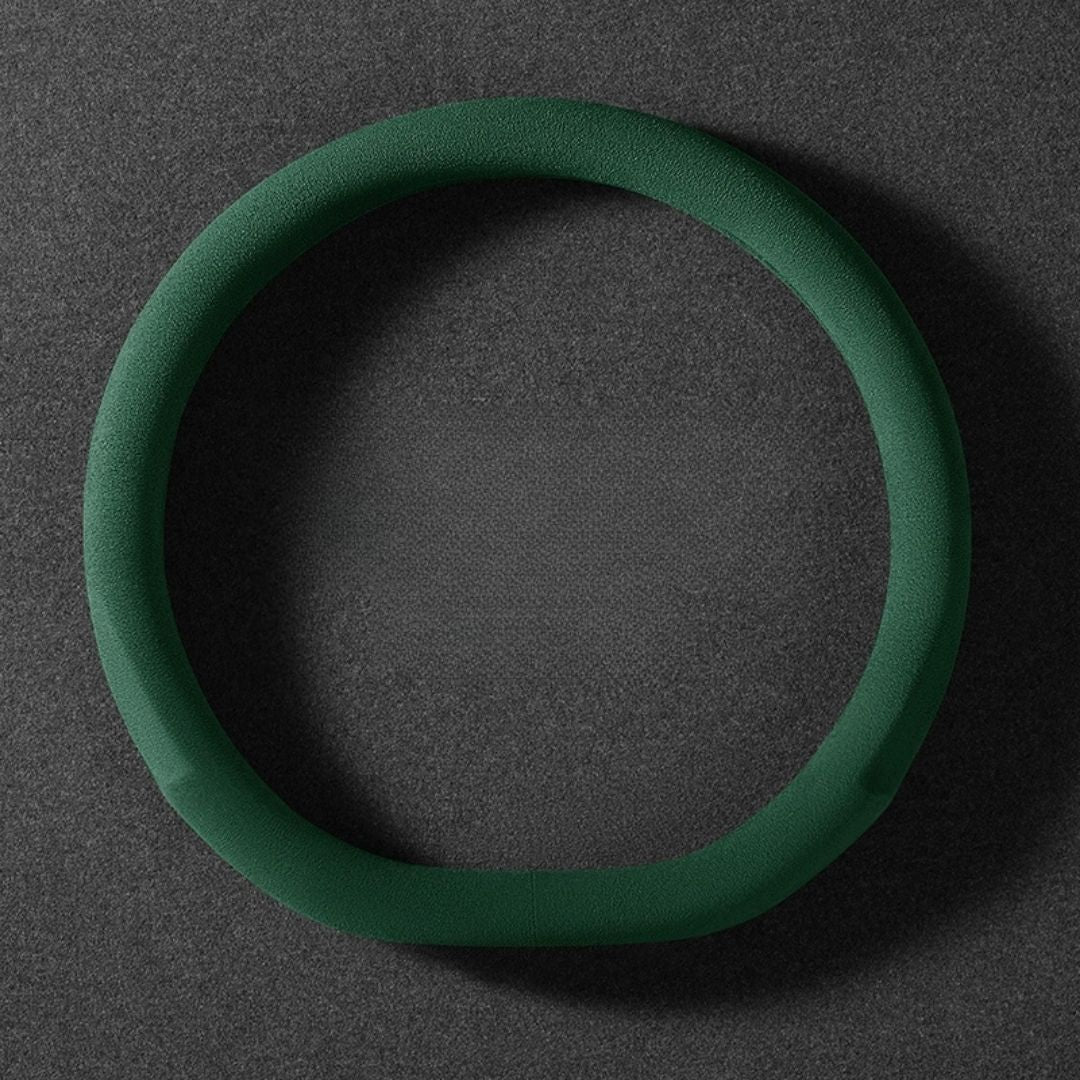 Dedicated Suede Steering Wheel Cover | Anti-Slip & Sweat-Absorbing