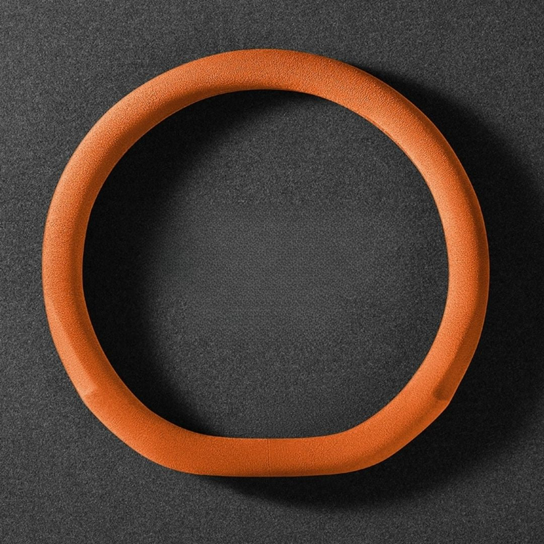 Dedicated Suede Steering Wheel Cover | Anti-Slip & Sweat-Absorbing