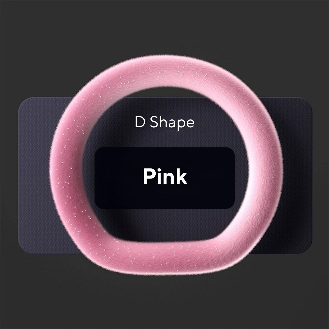 Winter Starry Plush Steering Wheel Cover | Anti-Slip, Sweat-Absorbing & Self-Heating