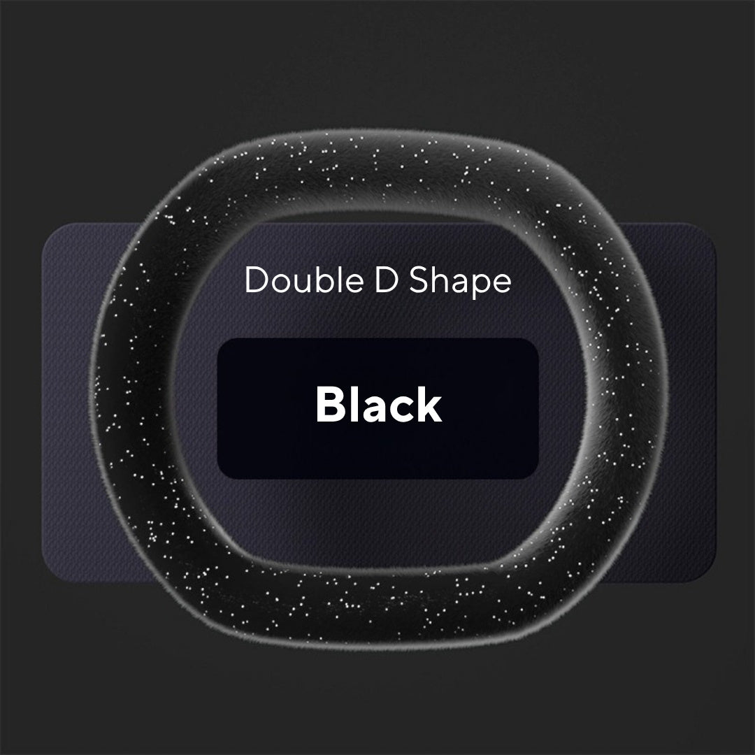 Winter Starry Plush Steering Wheel Cover | Anti-Slip, Sweat-Absorbing & Self-Heating