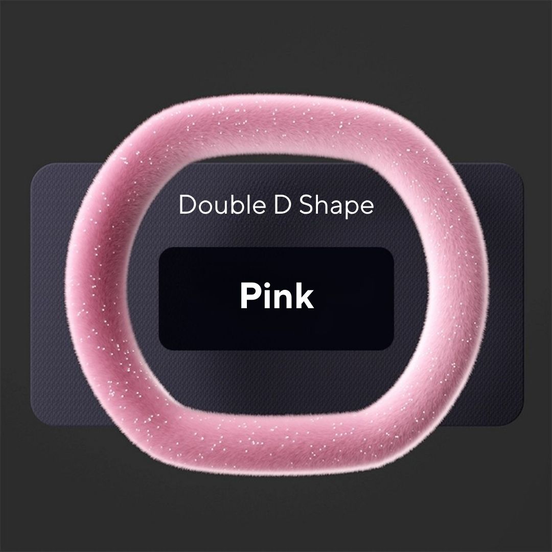 Winter Starry Plush Steering Wheel Cover | Anti-Slip, Sweat-Absorbing & Self-Heating