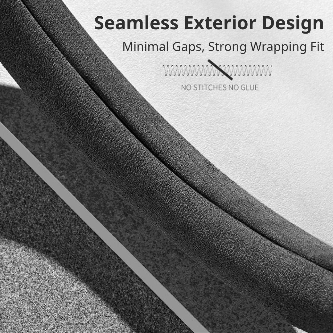 Dedicated Suede Steering Wheel Cover | Anti-Slip & Sweat-Absorbing