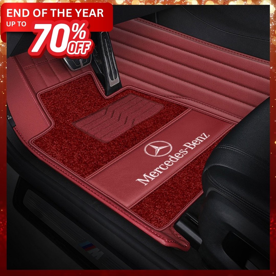 Lennox Full-enclosed Leather Car Floor Mats - Logo Customizable