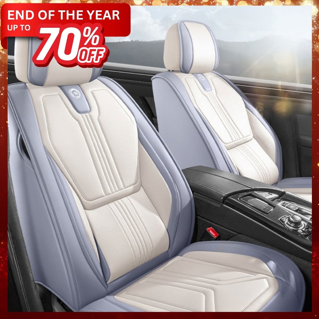 All-Season Breathable Nappa Leather Car Seat Covers