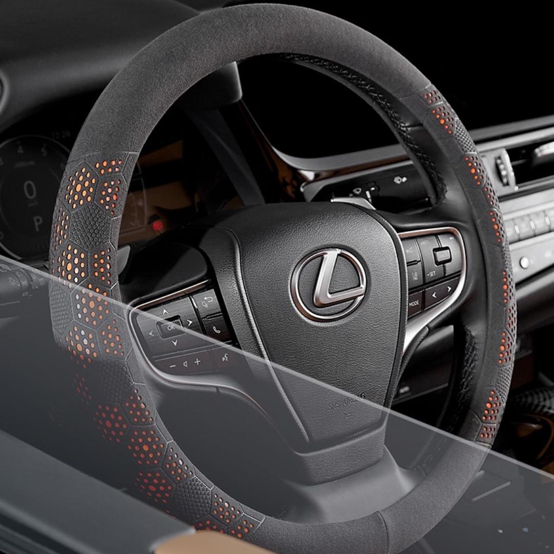 Gradient Suede All-Season Sweat-Absorbing Steering Wheel cover
