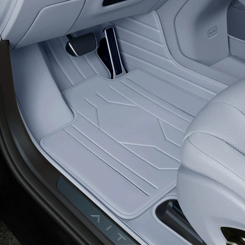 Tapetes de couro totalmente envolventes para carros - Logotipo personalizável