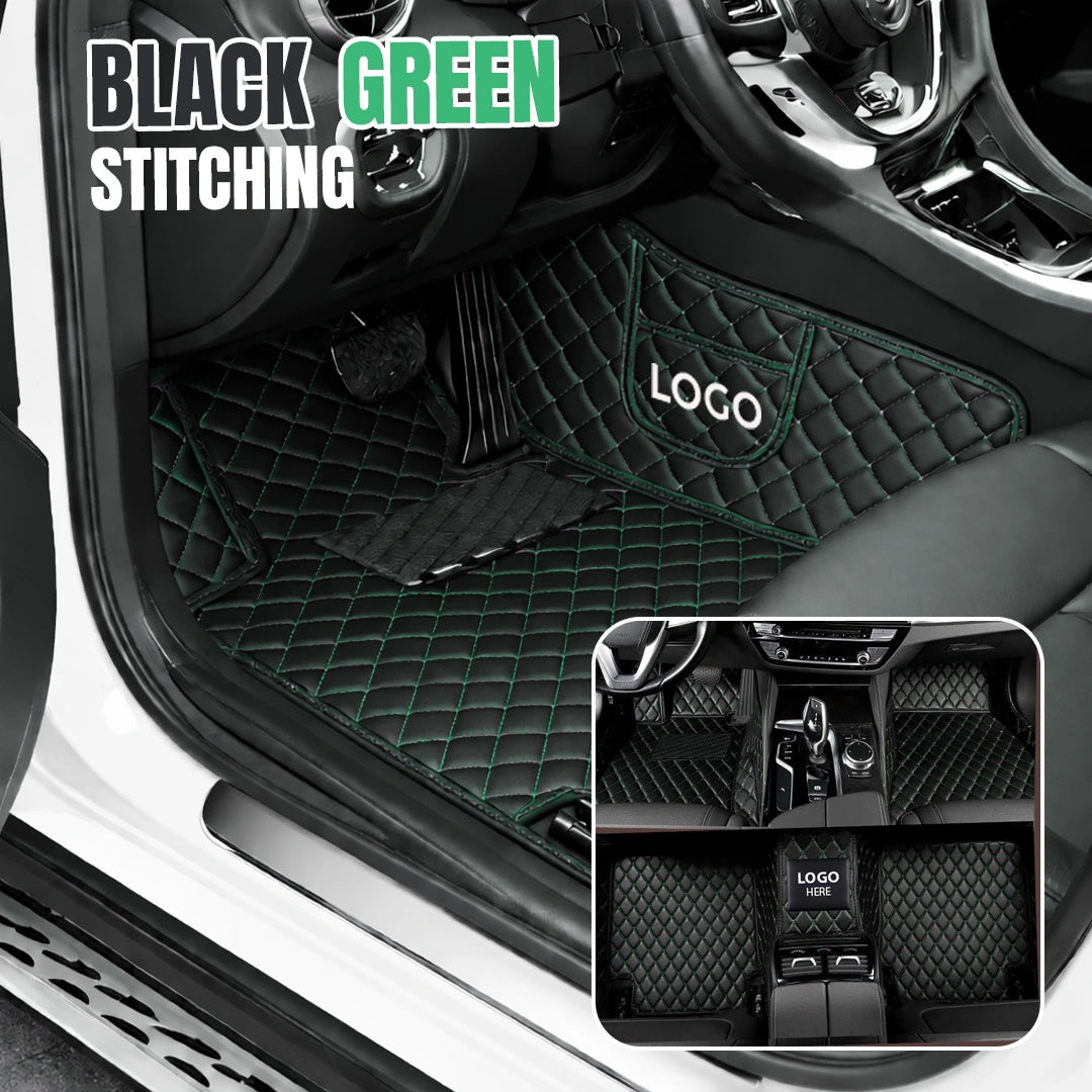 Elvie 2026 Premium 5-Layer Leather Custom Floor Mats for Cars