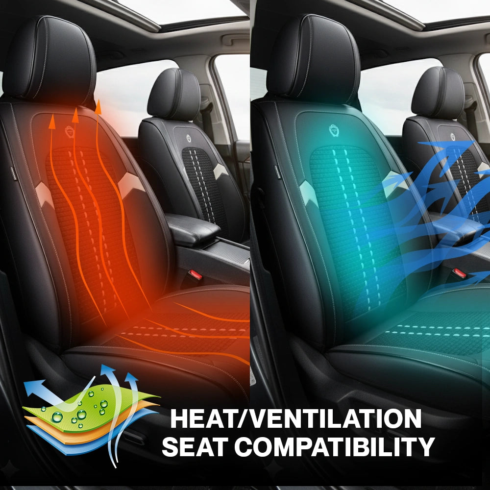 2025 Nox Breathable Waterproof Premium Leather Cover for Cars, SUV