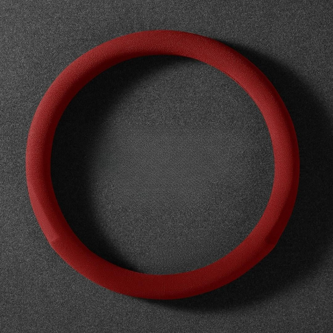 Dedicated Suede Steering Wheel Cover | Anti-Slip & Sweat-Absorbing