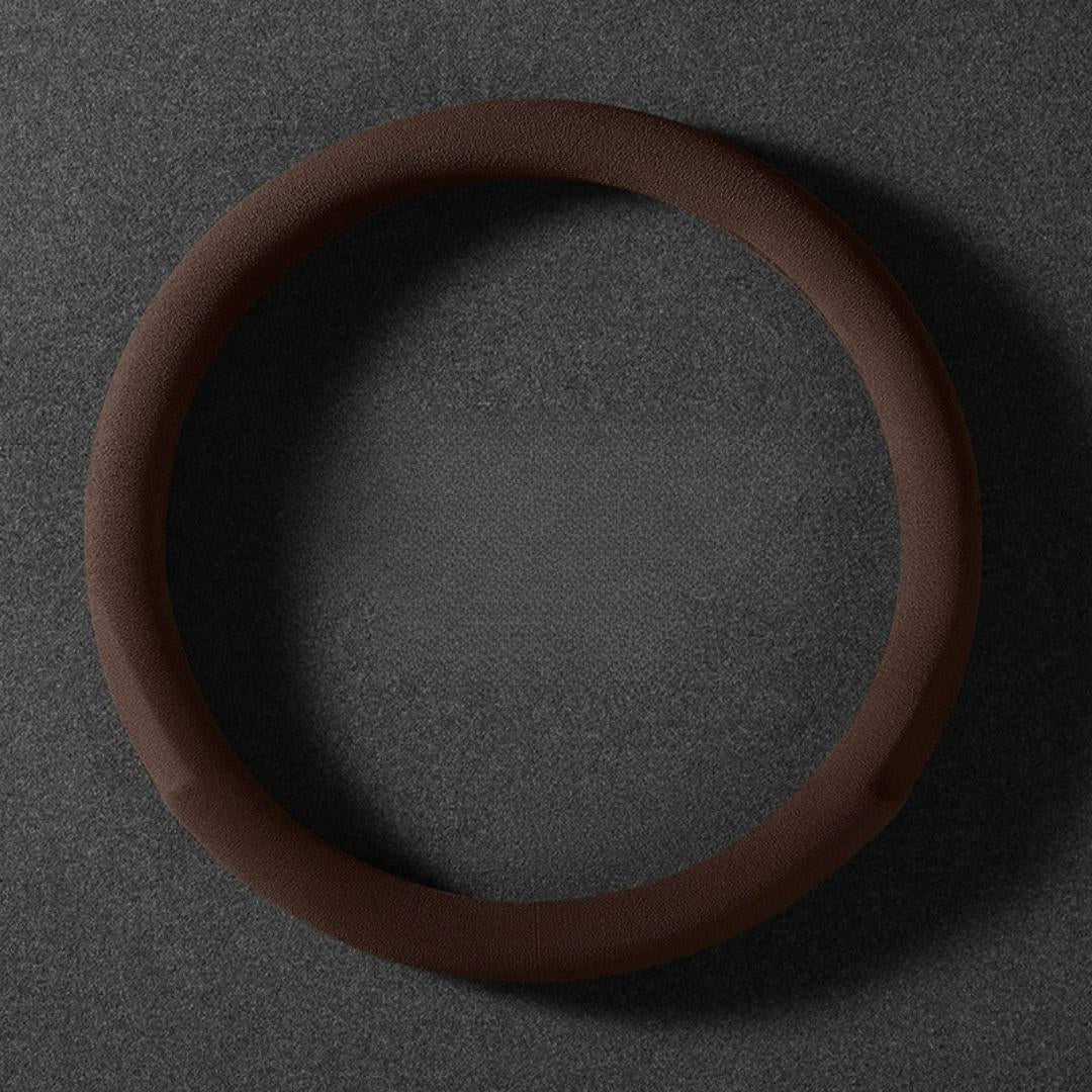 Dedicated Suede Steering Wheel Cover | Anti-Slip & Sweat-Absorbing