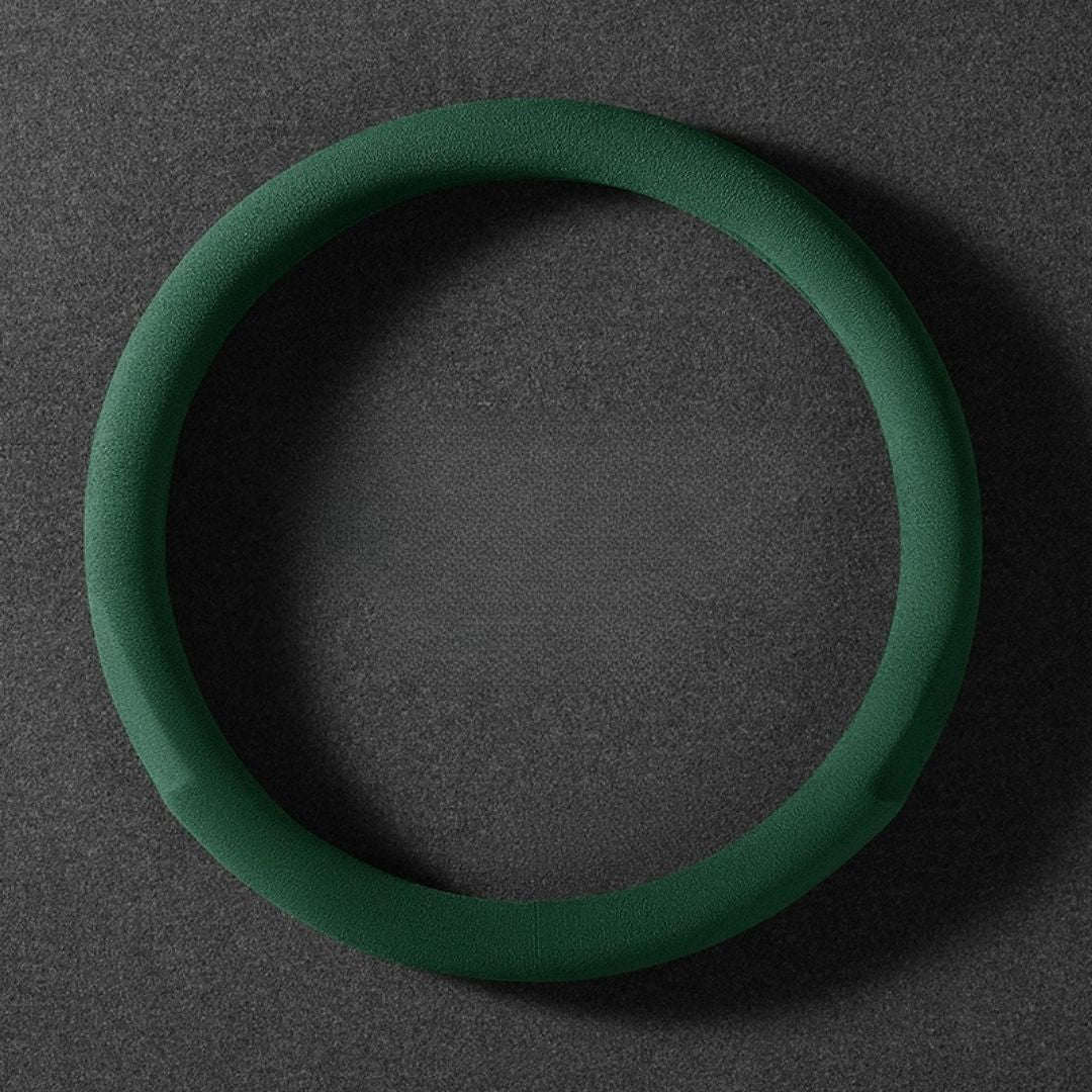 Dedicated Suede Steering Wheel Cover | Anti-Slip & Sweat-Absorbing