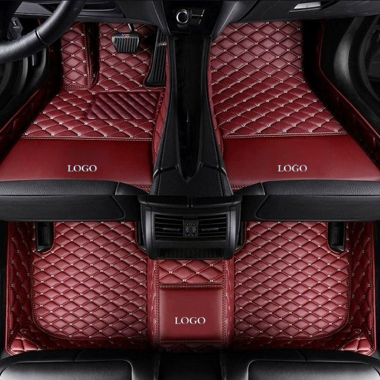Elevate Leather Car Floor Mats with Logo Customizable