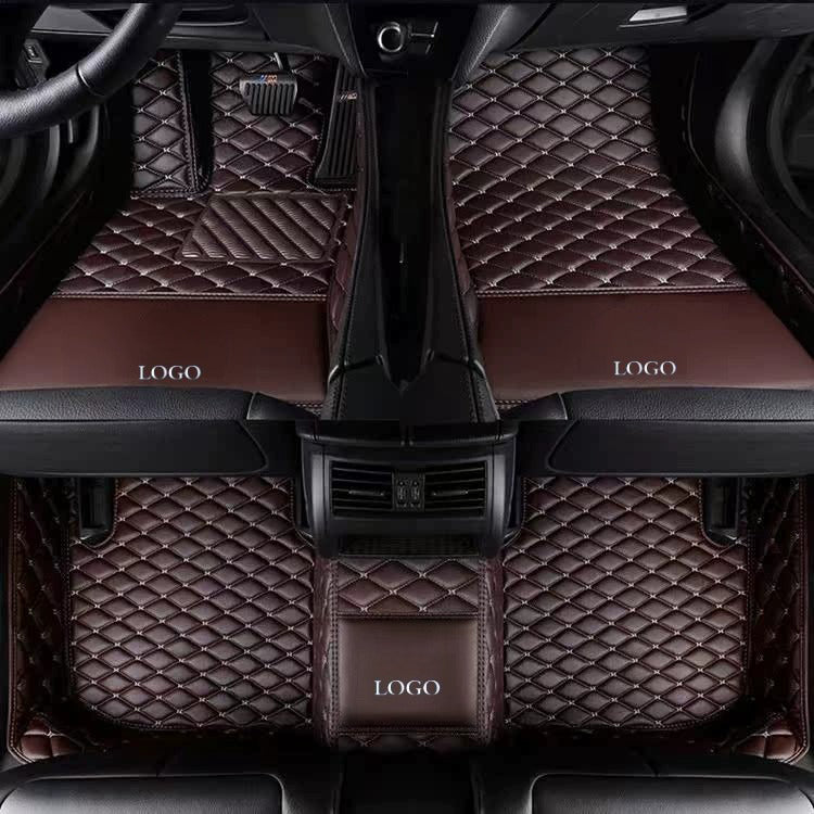 Elevate Leather Car Floor Mats with Logo Customizable