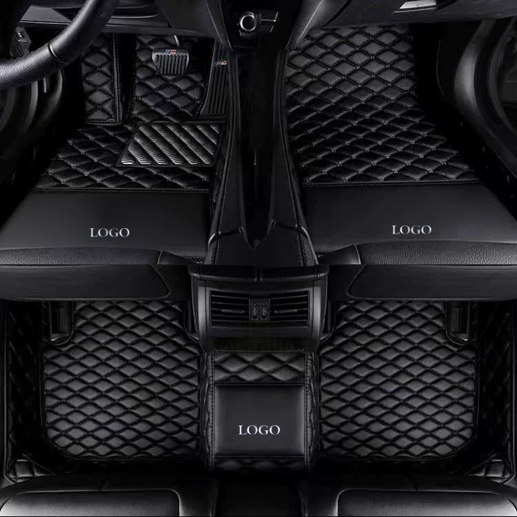 Elevate Leather Car Floor Mats with Logo Customizable
