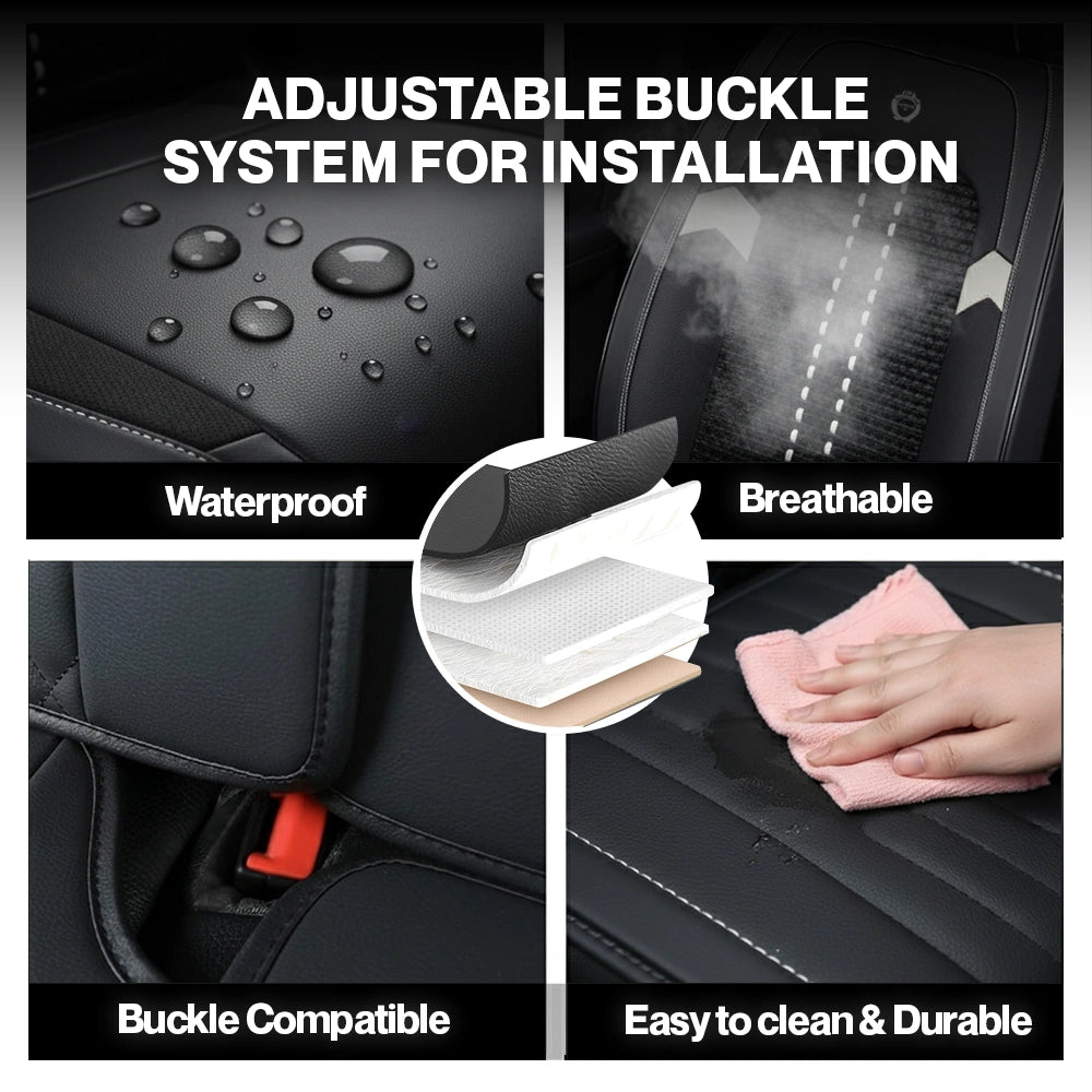 2025 Nox Breathable Waterproof Premium Leather Cover for Cars, SUV
