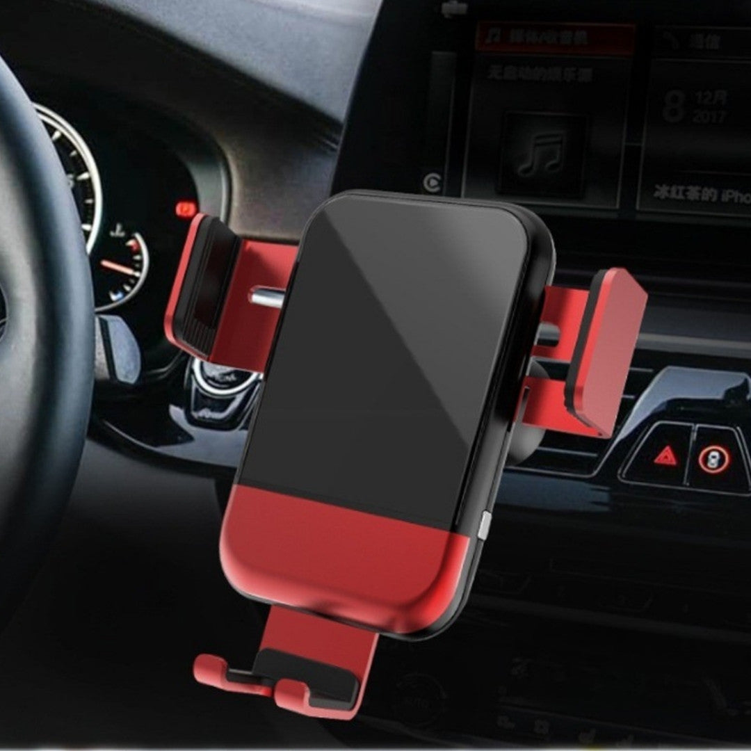 Car Wireless Fast Charging Phone Holder (Red)