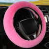 Car Steering Wheel Cover Winter Fluffy Rabbit Hair