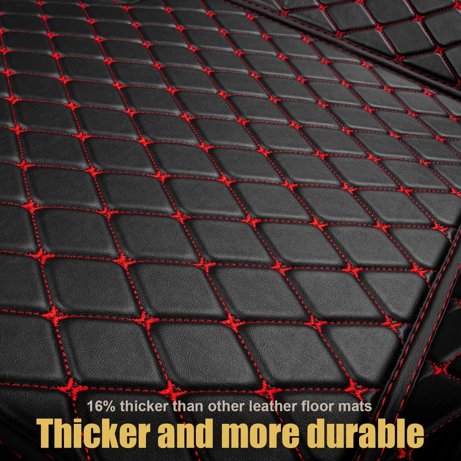 Elevate Leather Car Floor Mats with Logo Customizable