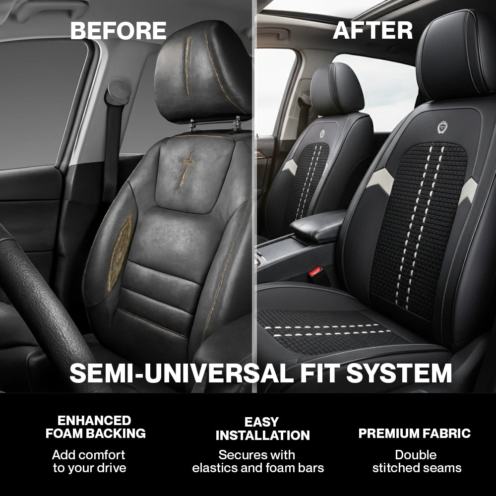2025 Nox Breathable Waterproof Premium Leather Cover for Cars, SUV