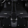 Silas Double-Layer Leather Car Floor Mats with Logo Customizable