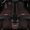 Silas Double-Layer Leather Car Floor Mats with Logo Customizable