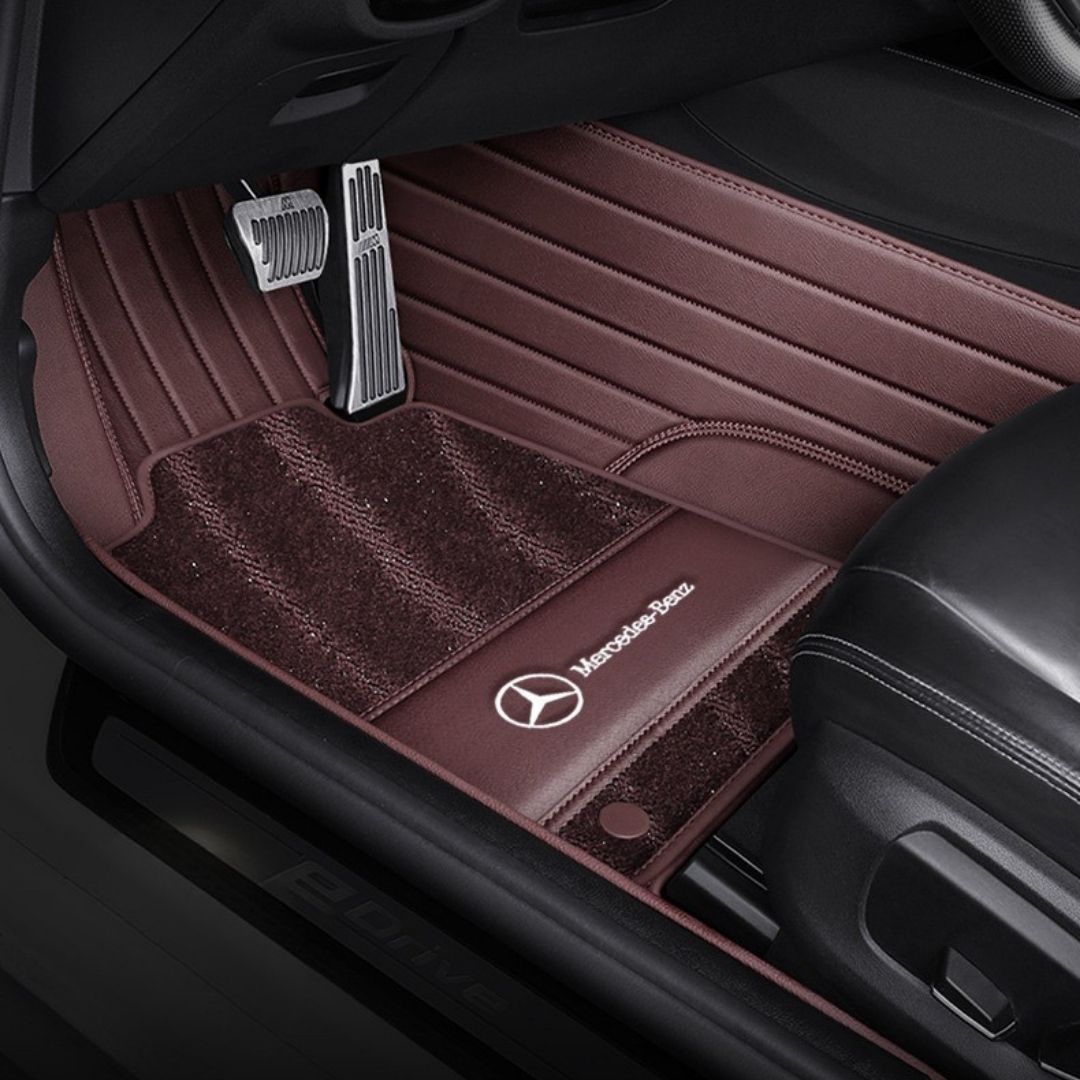 2026 Premium Full-Coverage Leather Car Floor Mats with Custom Logo