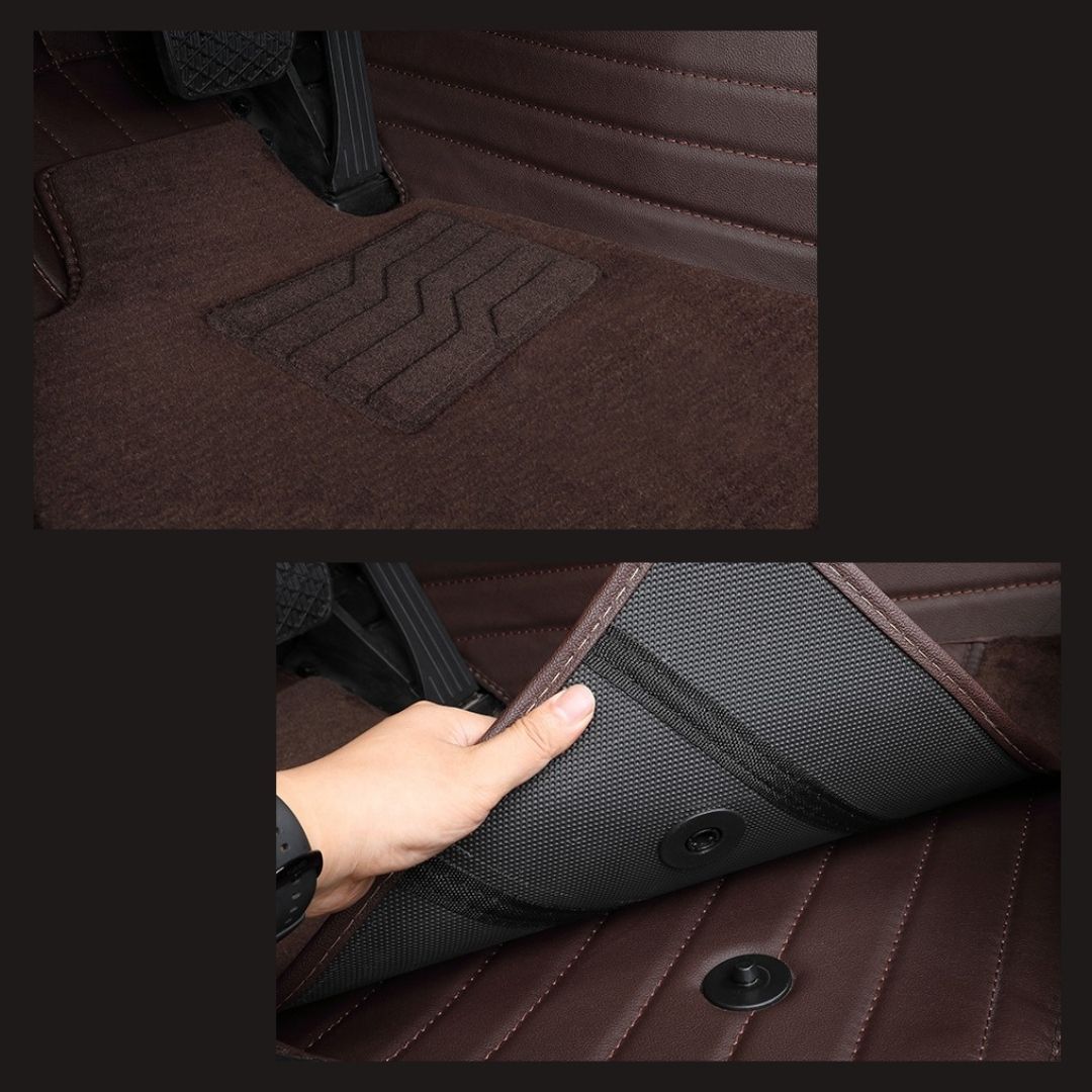 Dedicated Full Surround Pure Cowhide Car Foot Mats
